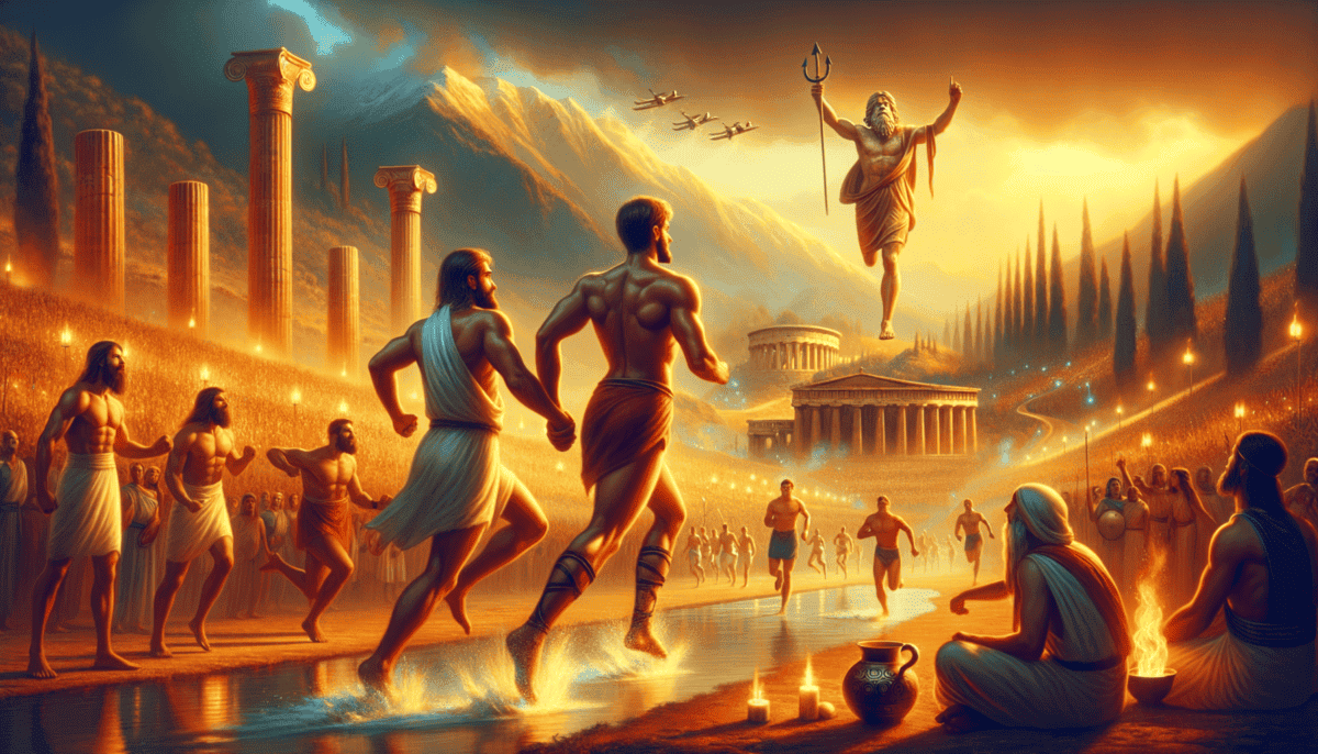 The First Olympic Games: Ancient Athletes and the Birth of a Tradition 1 Image Description
