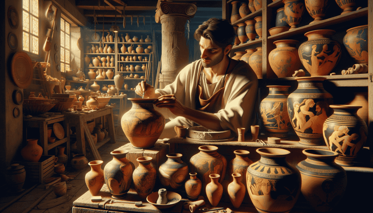 Greek Pottery: Unearthing Tales of Ancient Daily Lives Through Artifacts 5 Image Description