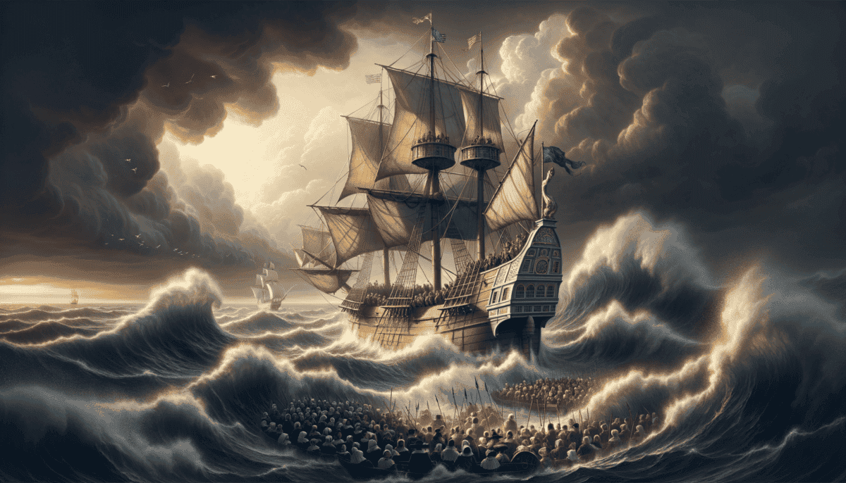 The Mayflower Voyage: Pilgrims' Perilous Journey to the New World 3 Image Description