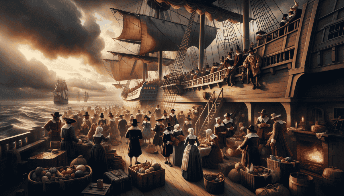 The Mayflower Voyage: Pilgrims' Perilous Journey to the New World 2 Image Description