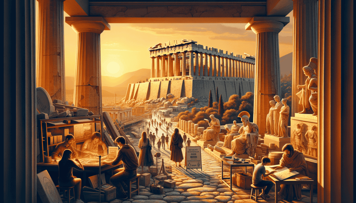 Greece's Timeless Treasures: How Tourism Revives Ancient Sites 2 Image Description