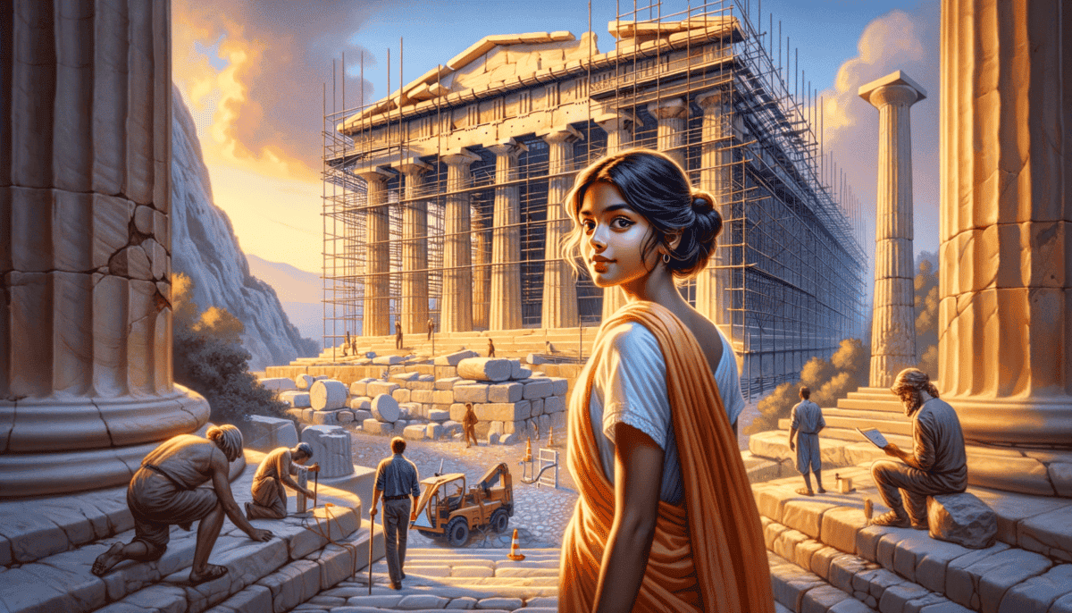 Modern Greece: Guardians of Time, Preserving Ancient Monuments 5 Image Description