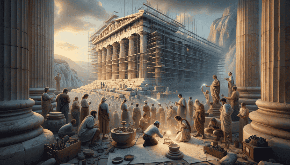 Modern Greece: Guardians of Time, Preserving Ancient Monuments 2 Image Description