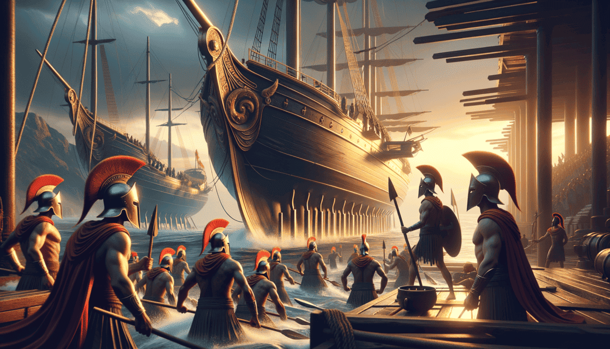 The Spartan Navy: Sailing into the Shadows of War and Glory 1 Image Description