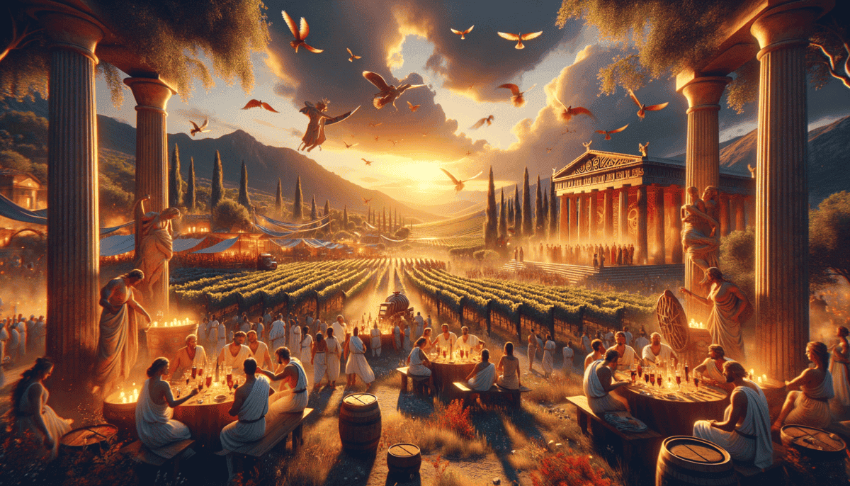Dionysus: Unleashing Joy through Wine and Theater in Ancient Greece 5 Image Description