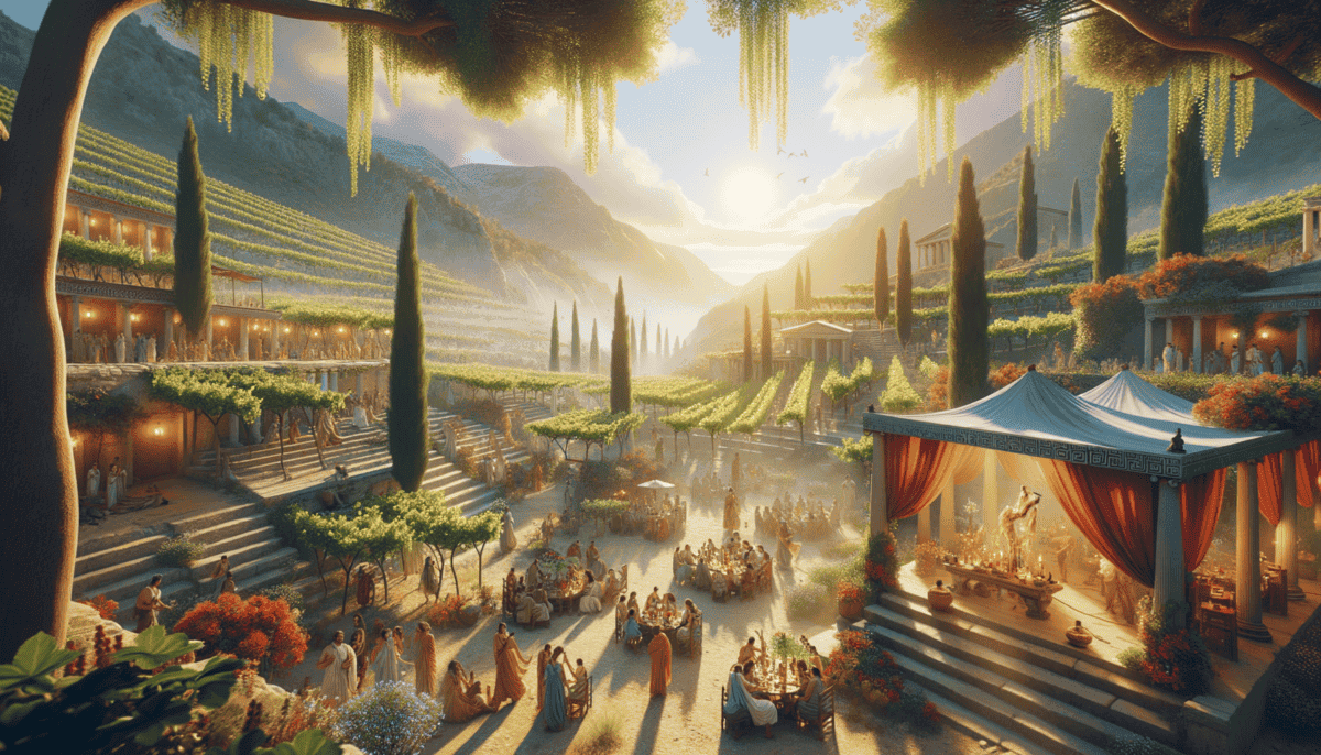 Dionysus: Unleashing Joy through Wine and Theater in Ancient Greece 3 Image Description