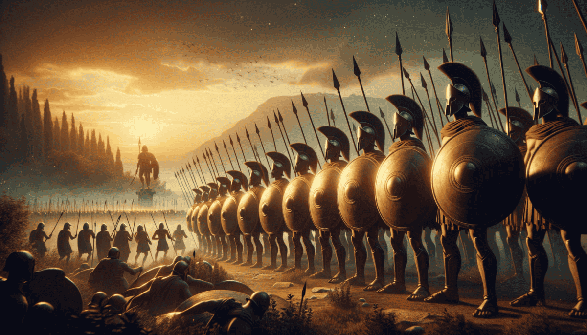 War Drums and Battle Cries: The Fierce Echoes of Ancient Greek Valor 5 Image Description
