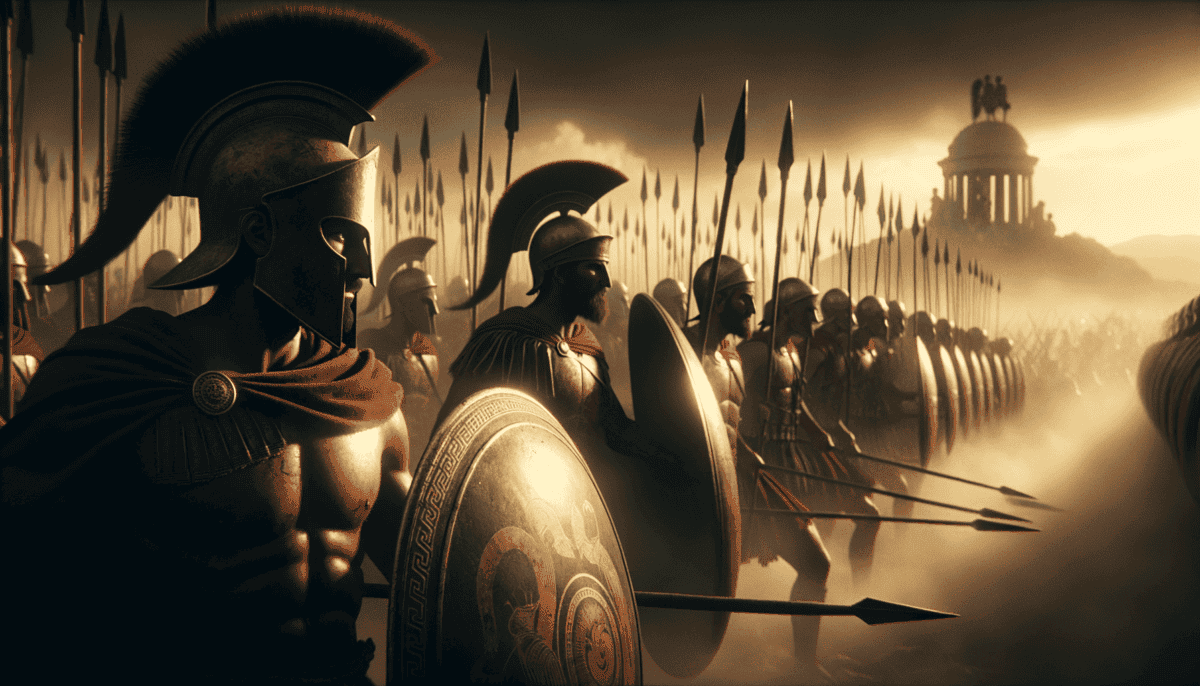 War Drums and Battle Cries: The Fierce Echoes of Ancient Greek Valor 2 Image Description