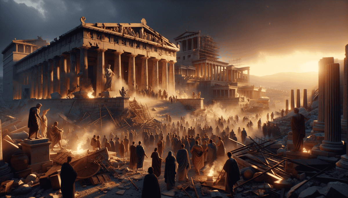 The Burning of Athens: Flames of Fury and the Persian Invasion 5 Image Description