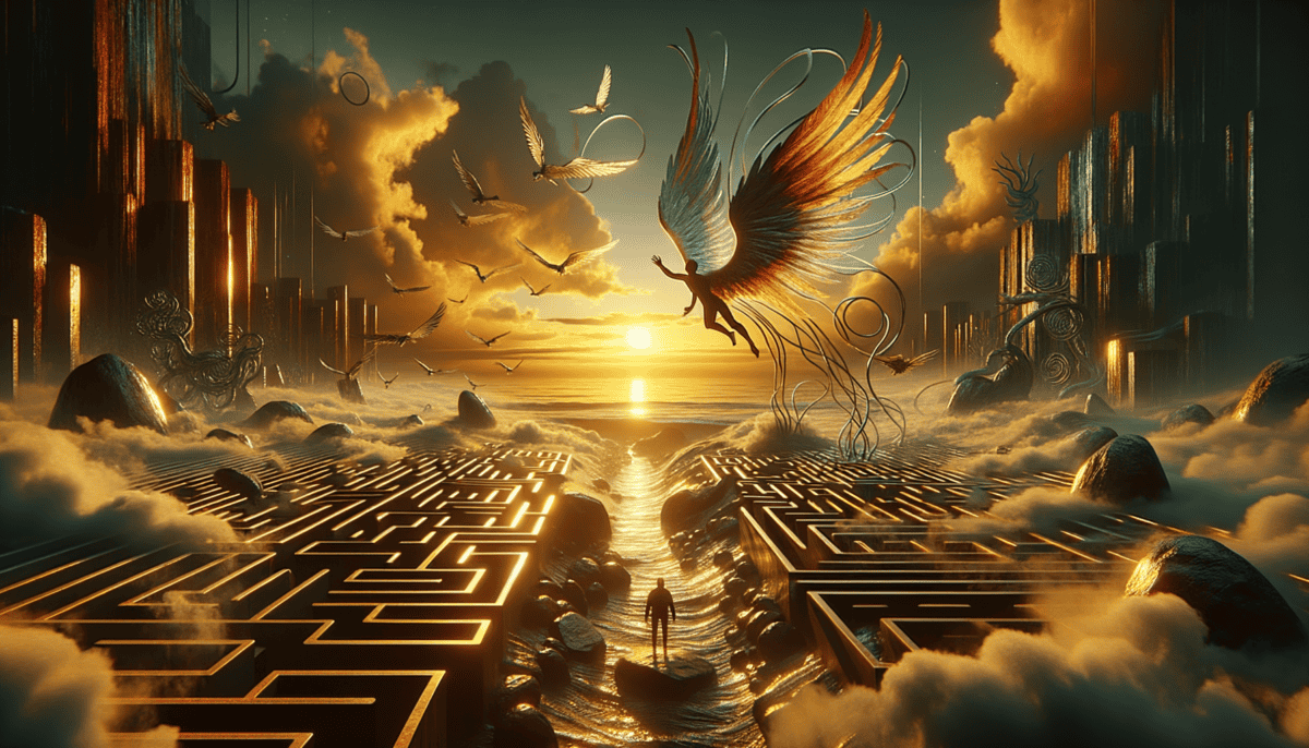 The Fall of Icarus: A Tragic Soar Too Close to the Sun 5 Image Description