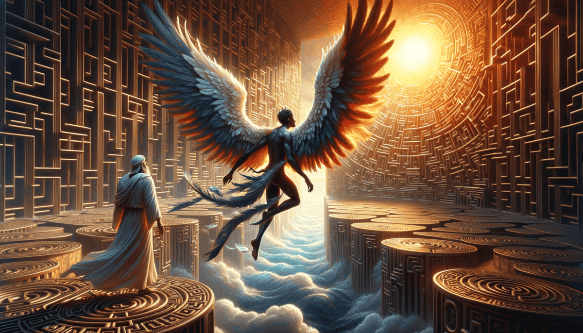 The Fall of Icarus: A Tragic Soar Too Close to the Sun 4 Image Description