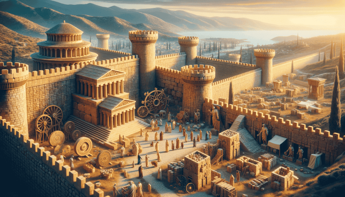 The Art of Fortifications: Greek Mastery in Ancient Defense Systems 4 Image Description