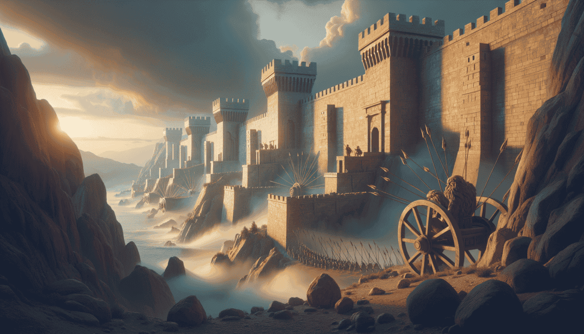 The Art of Fortifications: Greek Mastery in Ancient Defense Systems 3 Image Description