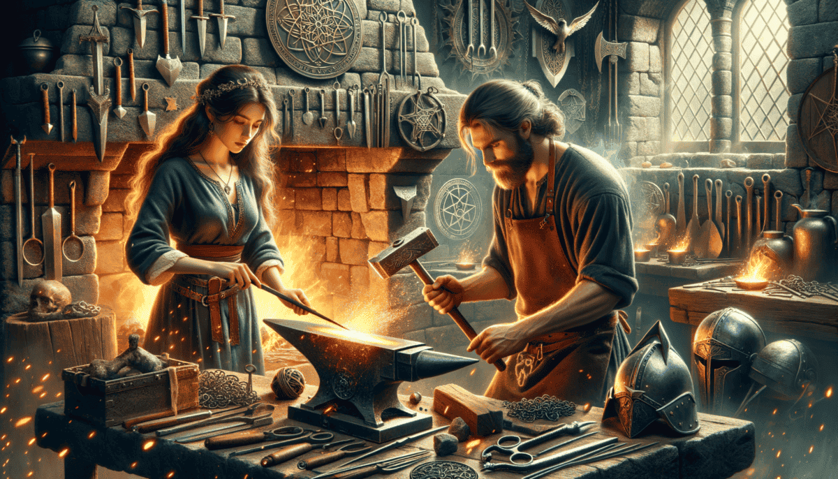 Magical Medieval Blacksmiths: Forging Legends in the Flames of History 3 Image Description