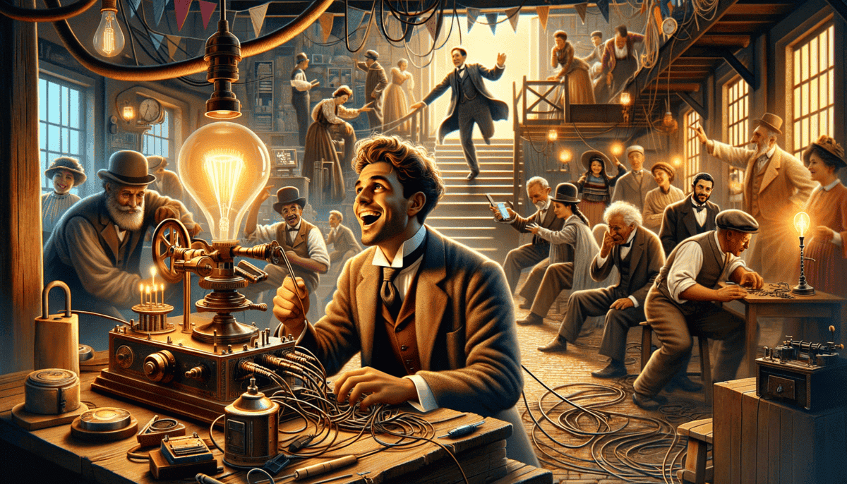 Whispers Through the Air: The Invention of Wireless Communication 5 Image Description