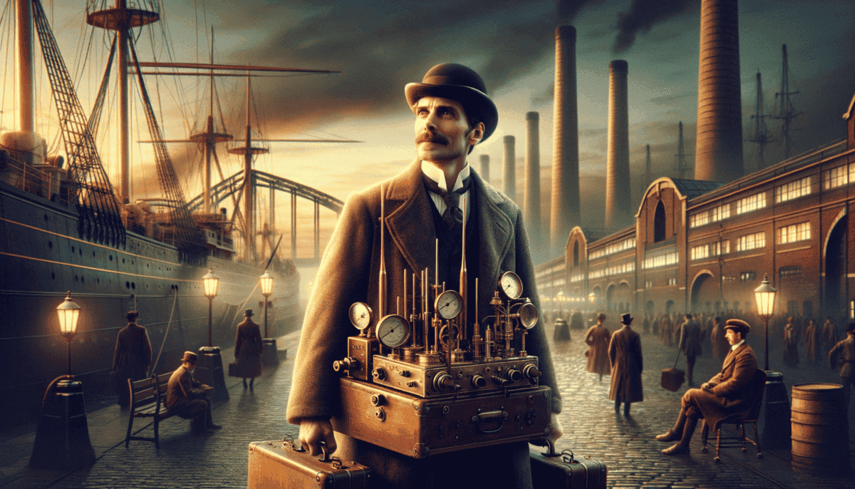 Whispers Through the Air: The Invention of Wireless Communication 2 Image Description