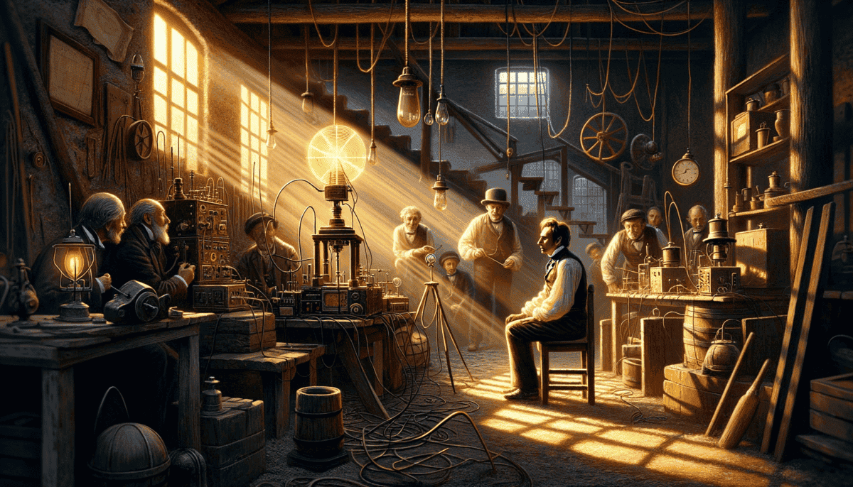 Whispers Through the Air: The Invention of Wireless Communication 1 Image Description