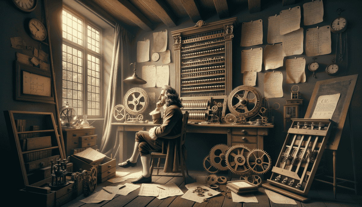 Blaise Pascal and the Pascaline: Unveiling the Secrets of the First Calculator 4 Image Description