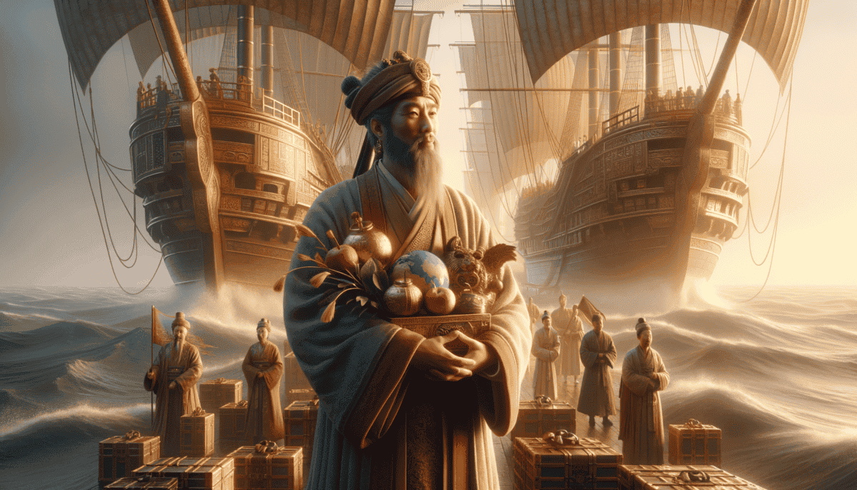 Zheng He's Odyssey: Giant Fleets of the Ming Dynasty Unlocking the World 5 Image Description