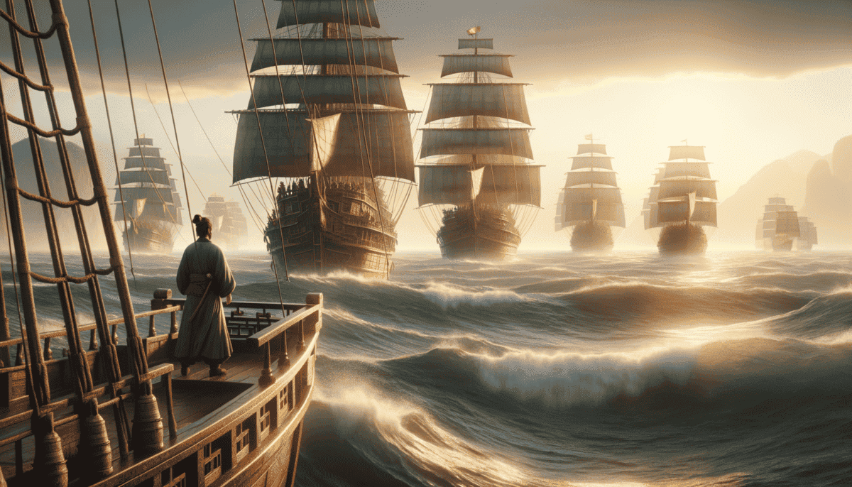 Zheng He's Odyssey: Giant Fleets of the Ming Dynasty Unlocking the World 3 Image Description