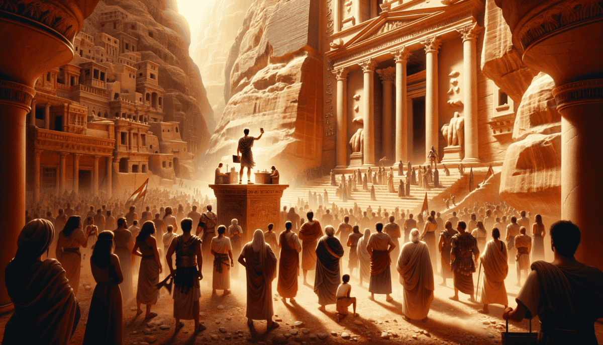 Ancient Roman Life in Petra: Gladiators, Gods, and the Desert City's Secrets 4 Image Description