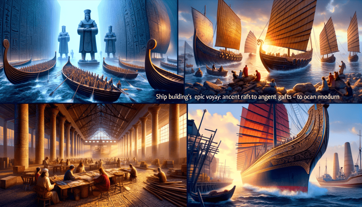 Ship Building's Epic Voyage: From Ancient Rafts to Ocean Giants 4 Image Description