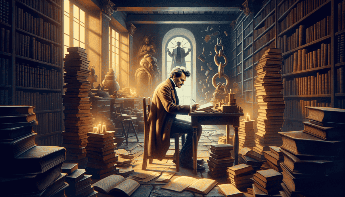 Nietzsche's Quest: Unraveling the Mysteries of Existentialism 2 Image Description