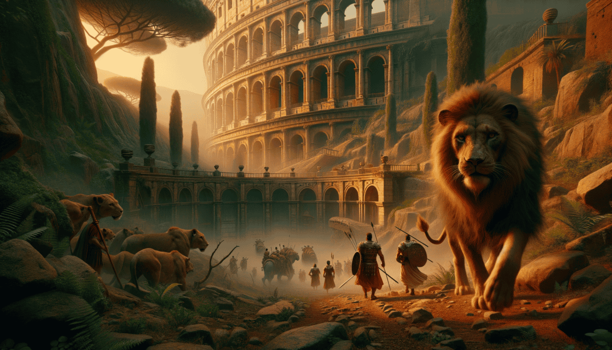 Beast Hunts in Ancient Rome's Arena: Gladiators vs. Wild Creatures 2 Image Description