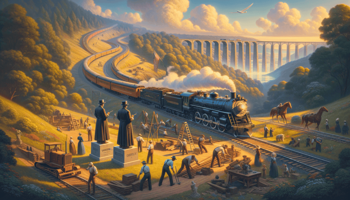 The Railroad Barons: Titans of Tracks and Trains Shaping America 5 Image Description