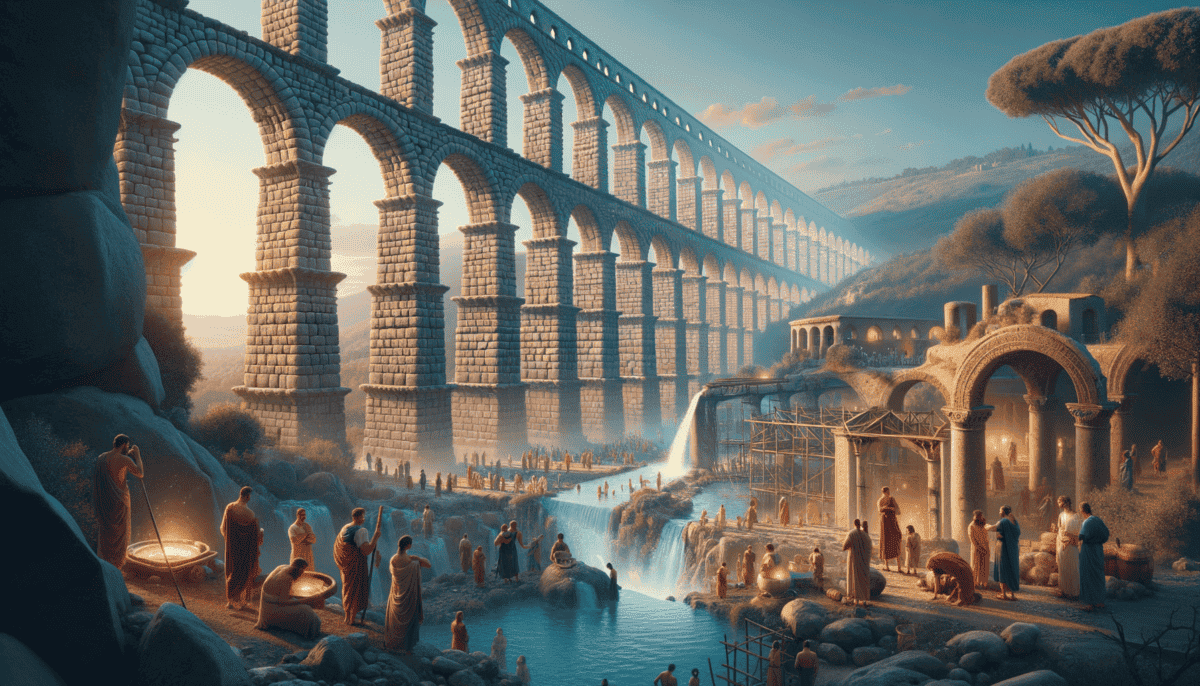 Ancient Rome's Water Distribution: Engineering Marvels of the Aqueducts 4 Image Description