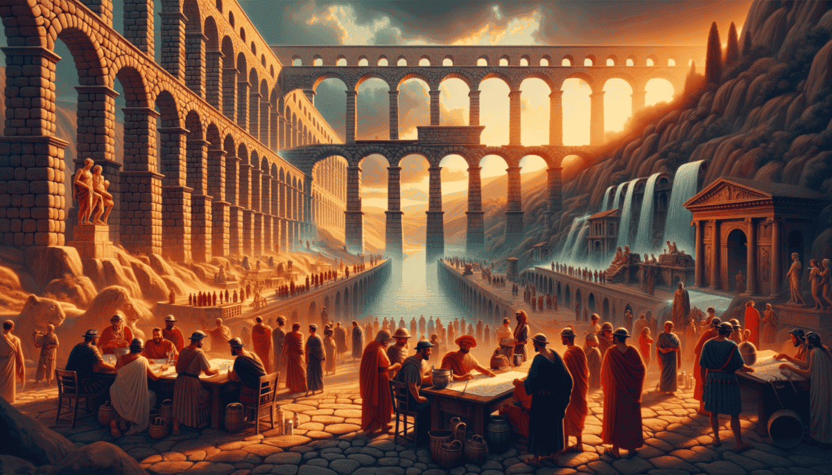 Ancient Rome's Water Distribution: Engineering Marvels of the Aqueducts 3 Image Description