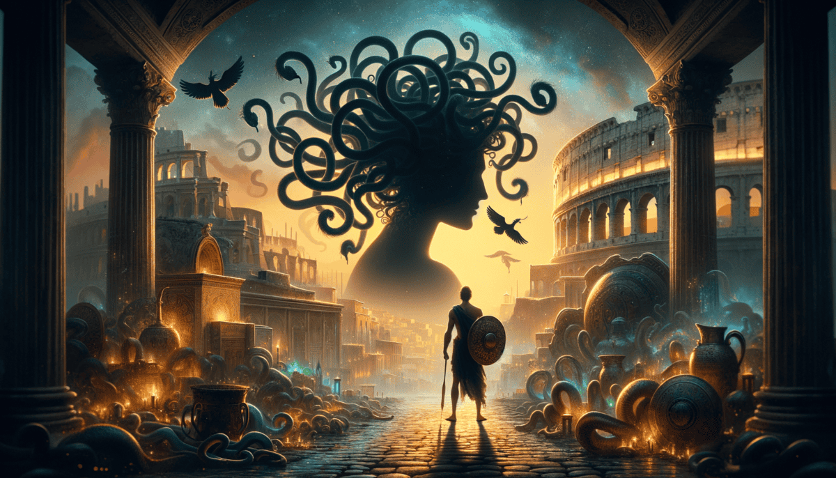 Ancient Rome's Tale of Medusa: Myth and Magic in the Empire's Shadows 2 Image Description