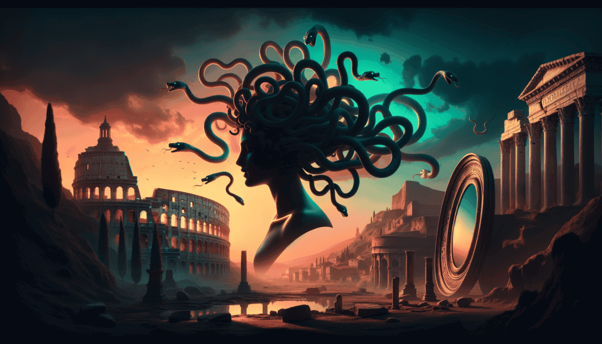 Ancient Rome's Tale of Medusa: Myth and Magic in the Empire's Shadows 1 Image Description