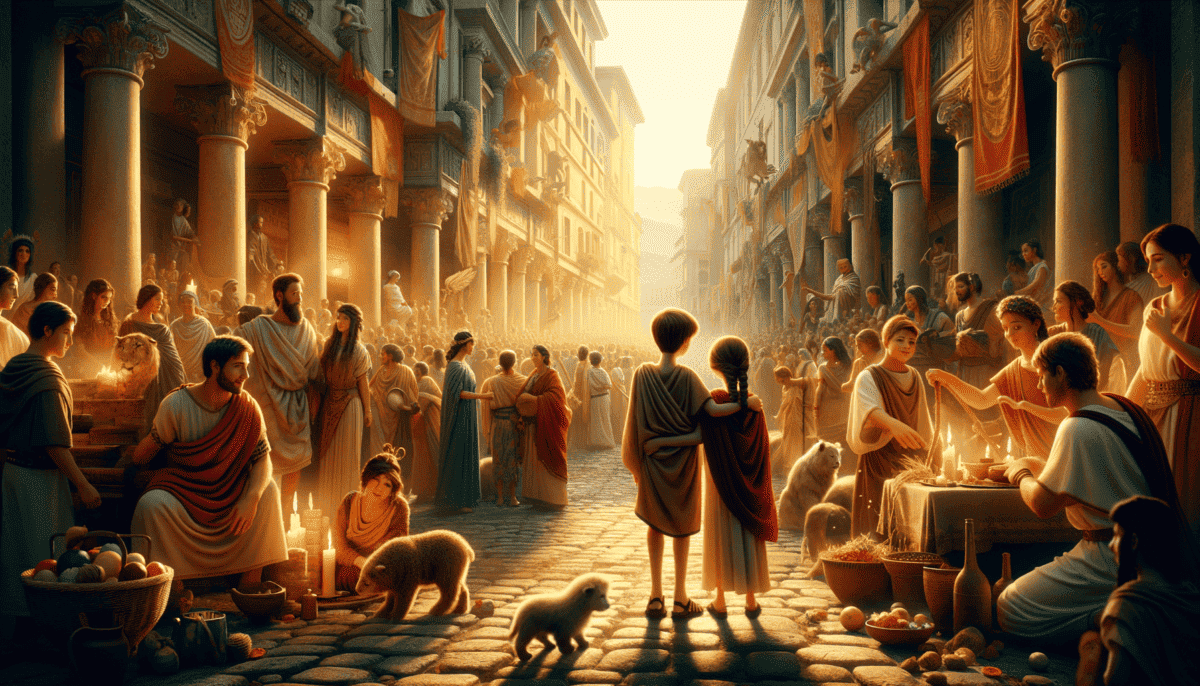 A Day in Ancient Rome's Streets: Exploring the Empire's Heart 4 Image Description