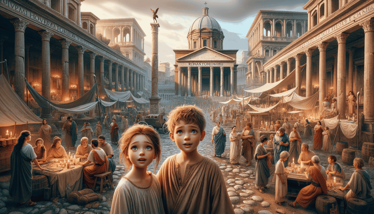A Day in Ancient Rome's Streets: Exploring the Empire's Heart 1 Image Description