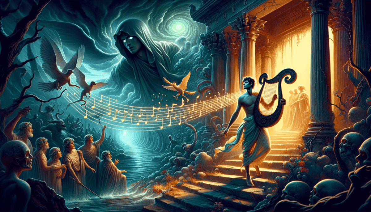 Ancient Rome's Tale of Orpheus: The Enthralling Journey to the Underworld 2 Image Description
