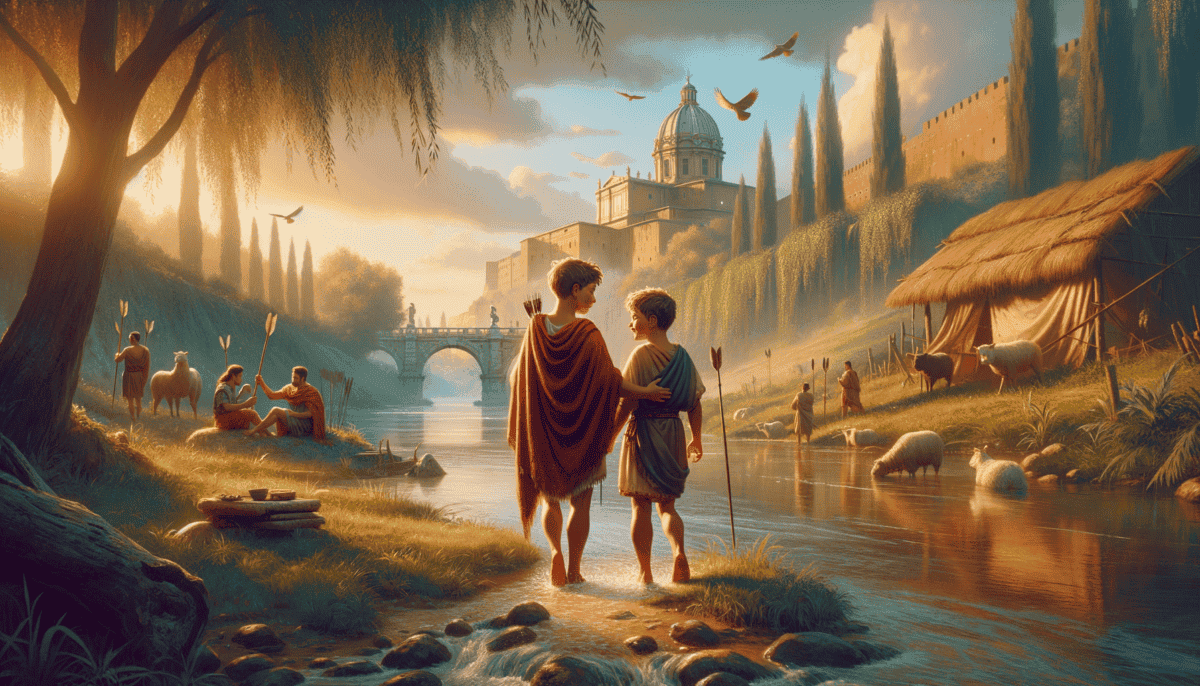 Ancient Rome's Legendary Twins: The Founding Tale of Romulus and Remus 1 Image Description