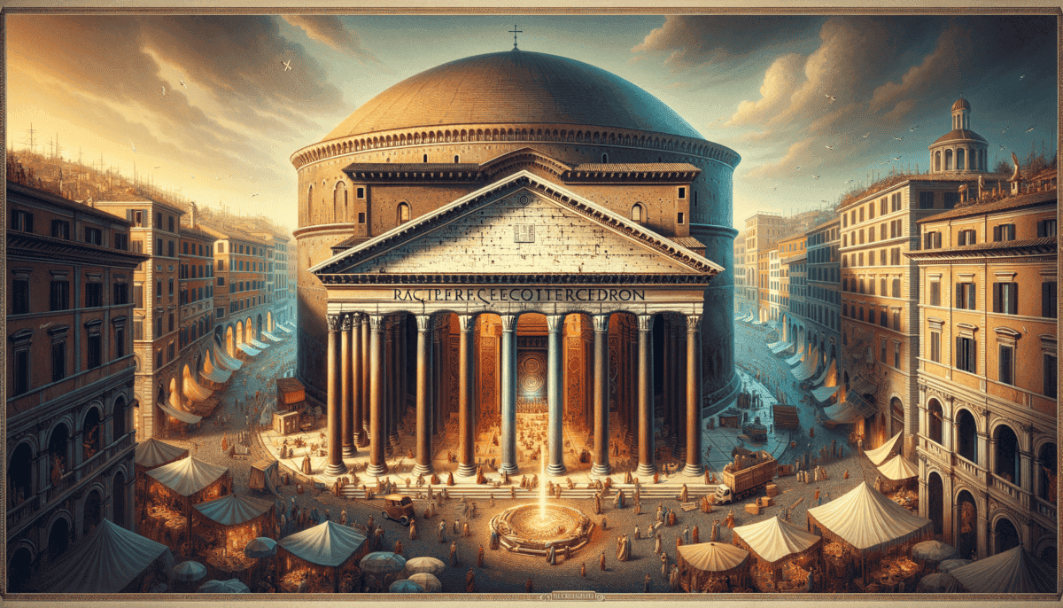 Exploring Ancient Rome's Pantheon: Gateway to the Gods and Engineering Marvel 2 Image Description