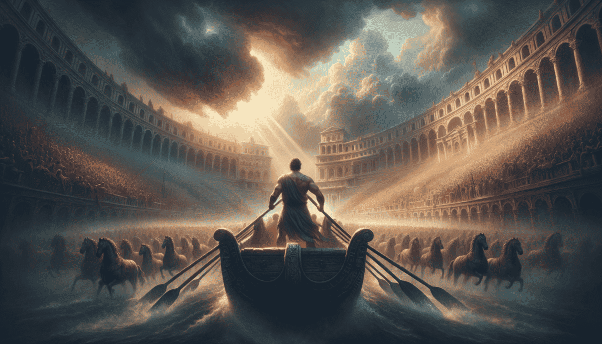 Ben Hur: Chariots and Conquests in Ancient Rome's Spectacle 2 Image Description