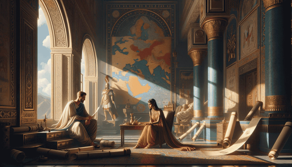 Cleopatra & Caesar: A Tale of Power, Love, and Intrigue in Ancient Rome 3 Image Description