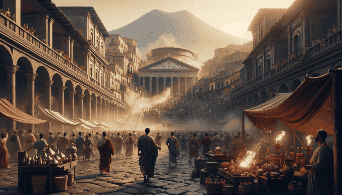 Ancient Roman Naples: Gladiators, Gods, and the Grandeur of Life 5 Image Description