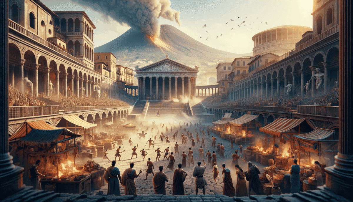 Ancient Roman Naples: Gladiators, Gods, and the Grandeur of Life 4 Image Description