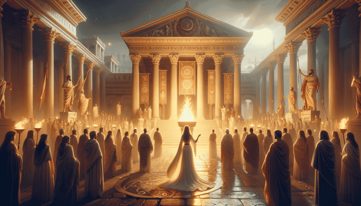 Sacred Priests of Ancient Rome: Guardians of the Eternal City's Divine Secrets 5 Image Description