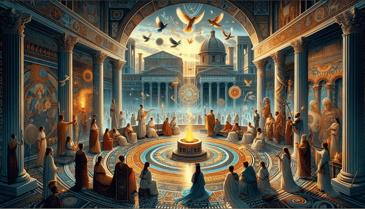 Sacred Priests of Ancient Rome: Guardians of the Eternal City's Divine Secrets 3 Image Description