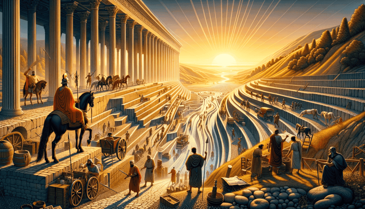 Milestones on Ancient Rome's Roads: Empires Paved Path to Civilization 3 Image Description