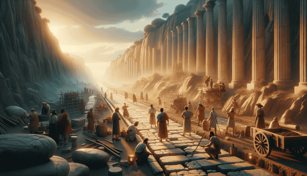 Milestones on Ancient Rome's Roads: Empires Paved Path to Civilization 2 Image Description