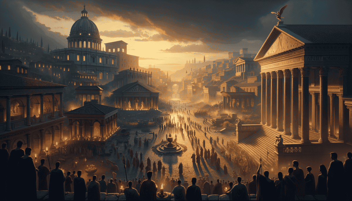 Sacred Rituals of Ancient Rome's Senate: The Foundations of Democracy and Power 5 Image Description