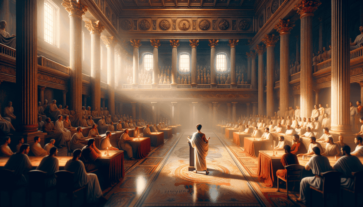 Great Speeches in Ancient Rome's Senate: Oratory That Shaped an Empire 2 Image Description