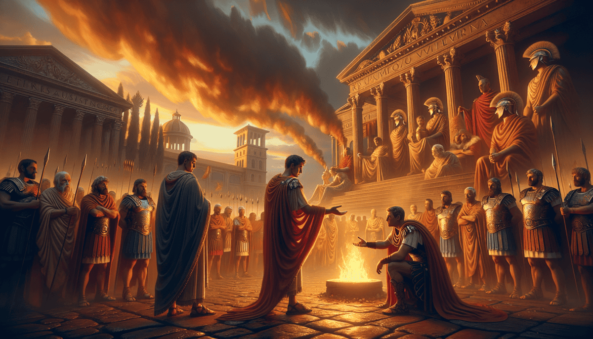 Ancient Rome's Brave Mucius Scaevola: The Hand in the Fire of Loyalty 4 Image Description