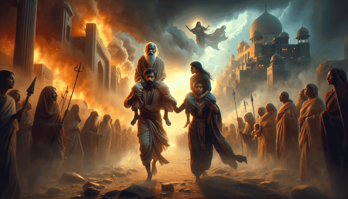 Aeneas Escapes Troy: The Legendary Journey to Found Rome 3 Image Description